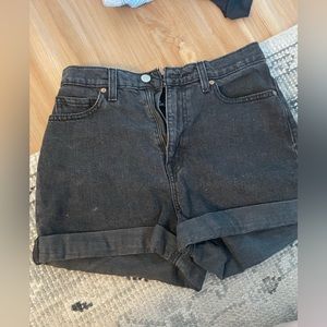 Urban Outfitters BDG Black High Rise Mom Shorts